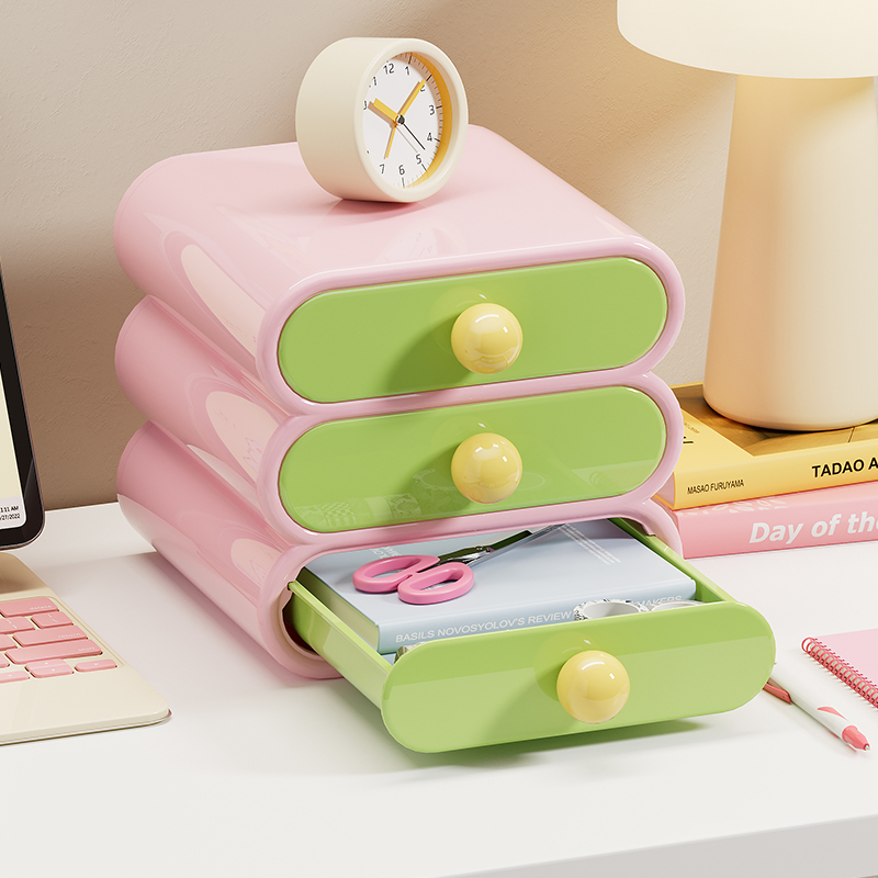 Office Furniture Cabinets - Uforu Dopamine Desk Organizer, 3-Tier Drawer