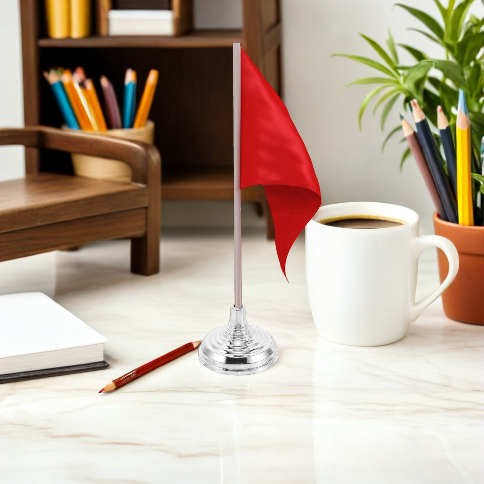 12Pcs Silver Mini Desk Flag St - огляд і ціна Office Furniture Installation