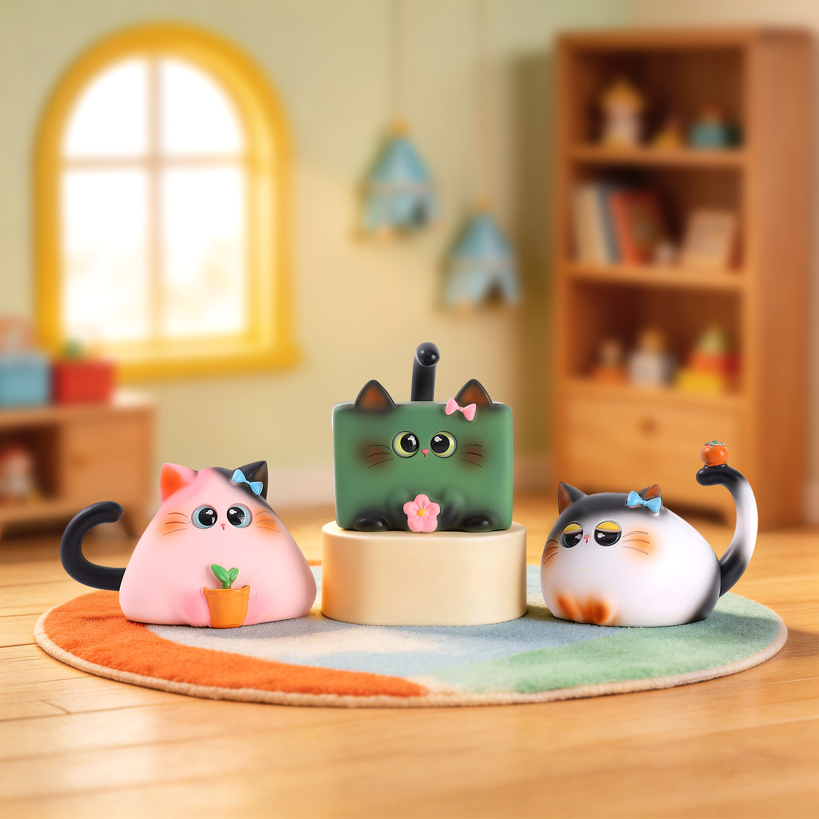 Blind Box Cat Figurine Resin C - огляд і ціна Office Furniture Installation