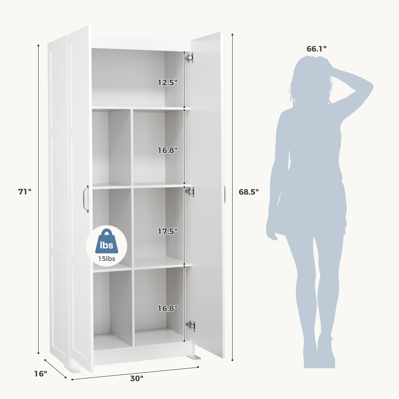 JHK 71IN Wooden Living Room St - огляд і ціна Office Furniture Plan