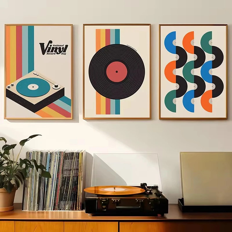 Mid Century Vinyl Record Canva - огляд і ціна Office Furniture Direct