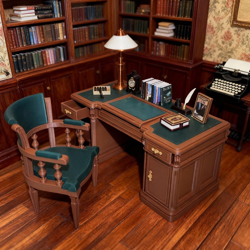 Original 1/12 Miniature Vintag - огляд і ціна Office Furniture Plan