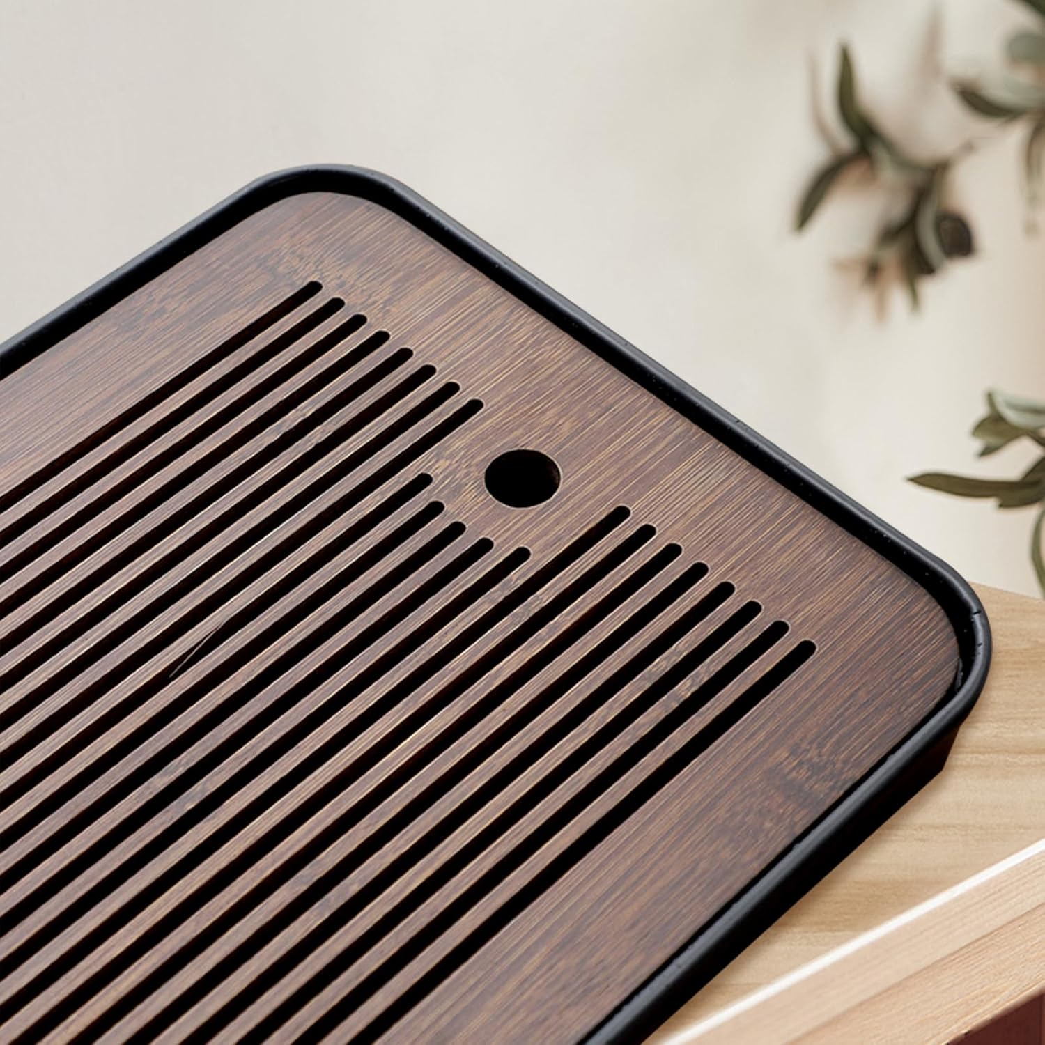 Natural Bamboo Tea Tray with H - огляд і ціна Office Furniture Installation
