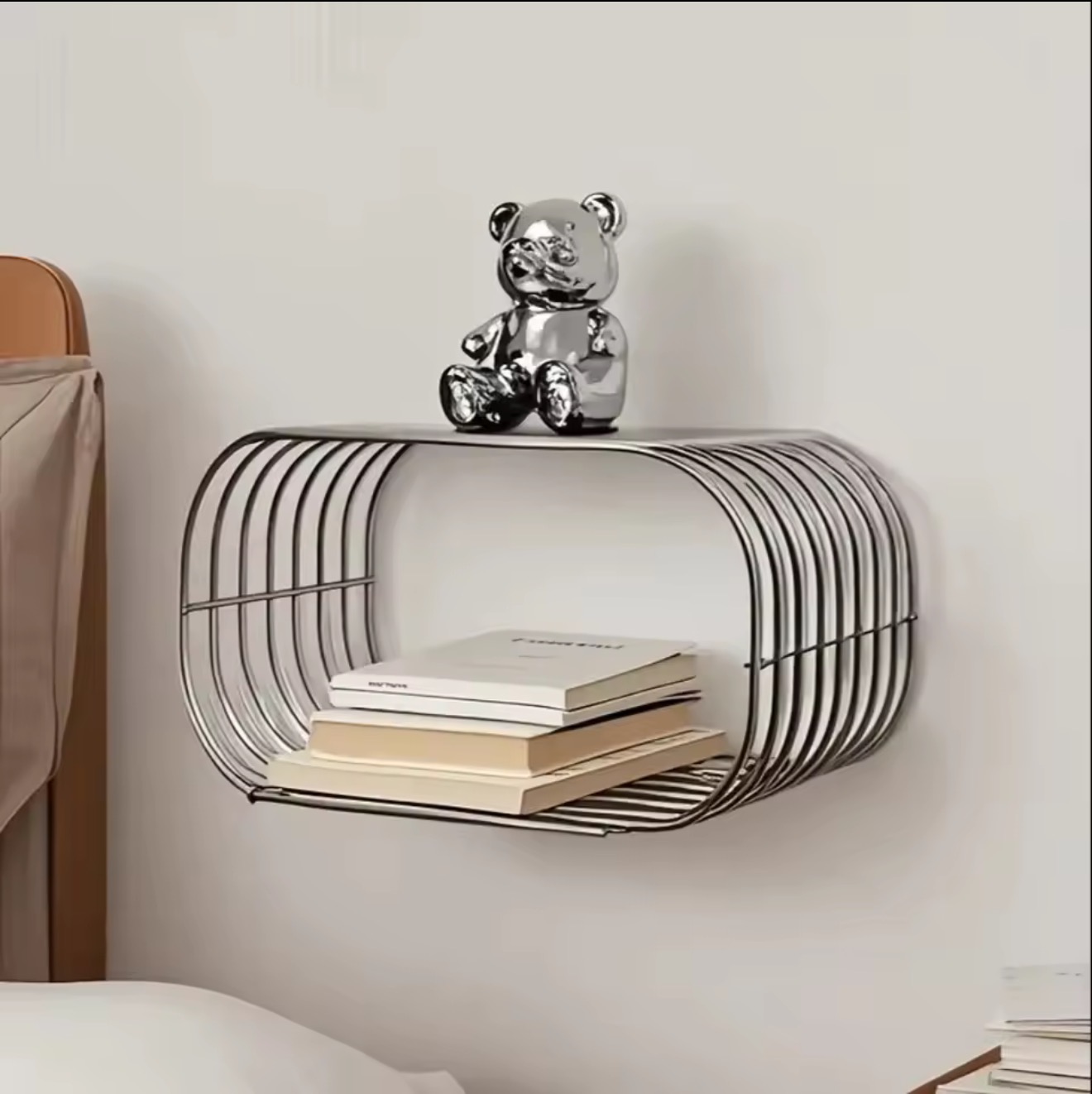 Metal Wall Shelf, Oval Floatin - огляд і ціна Office Furniture Plan