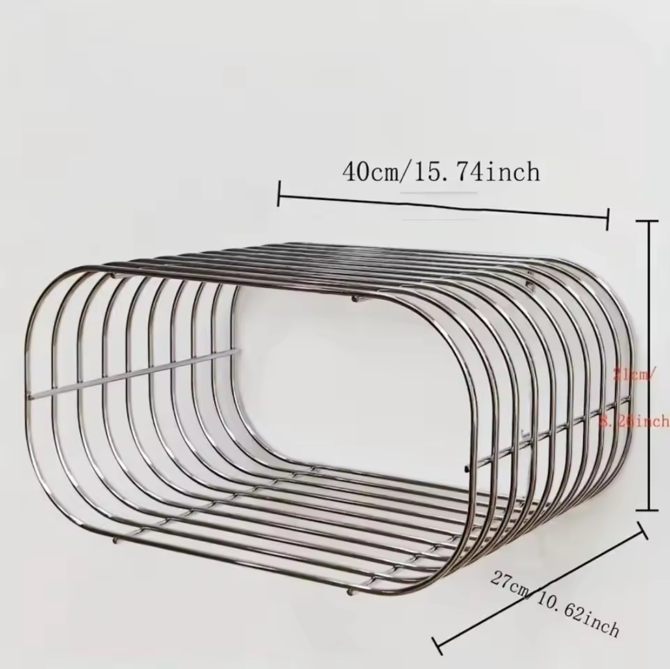 Metal Wall Shelf, Oval Floatin - огляд і ціна Office Furniture Plan